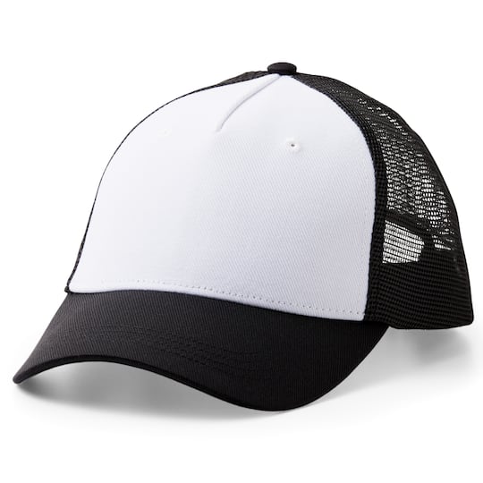 6 Pack: Cricut® Black/White Trucker Hat Blank